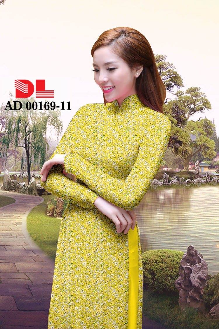 Vải áo dài hoa nhí DLAD-00169 - Ảnh 12