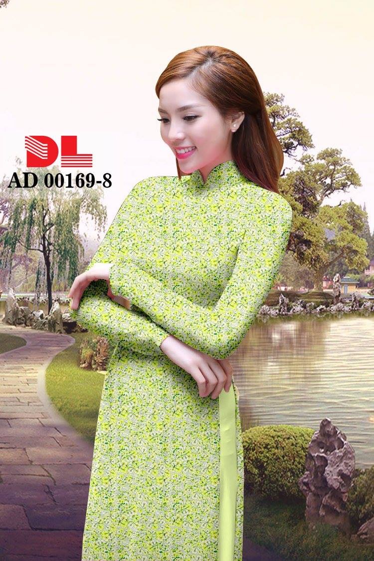 Vải áo dài hoa nhí DLAD-00169 - Ảnh 9