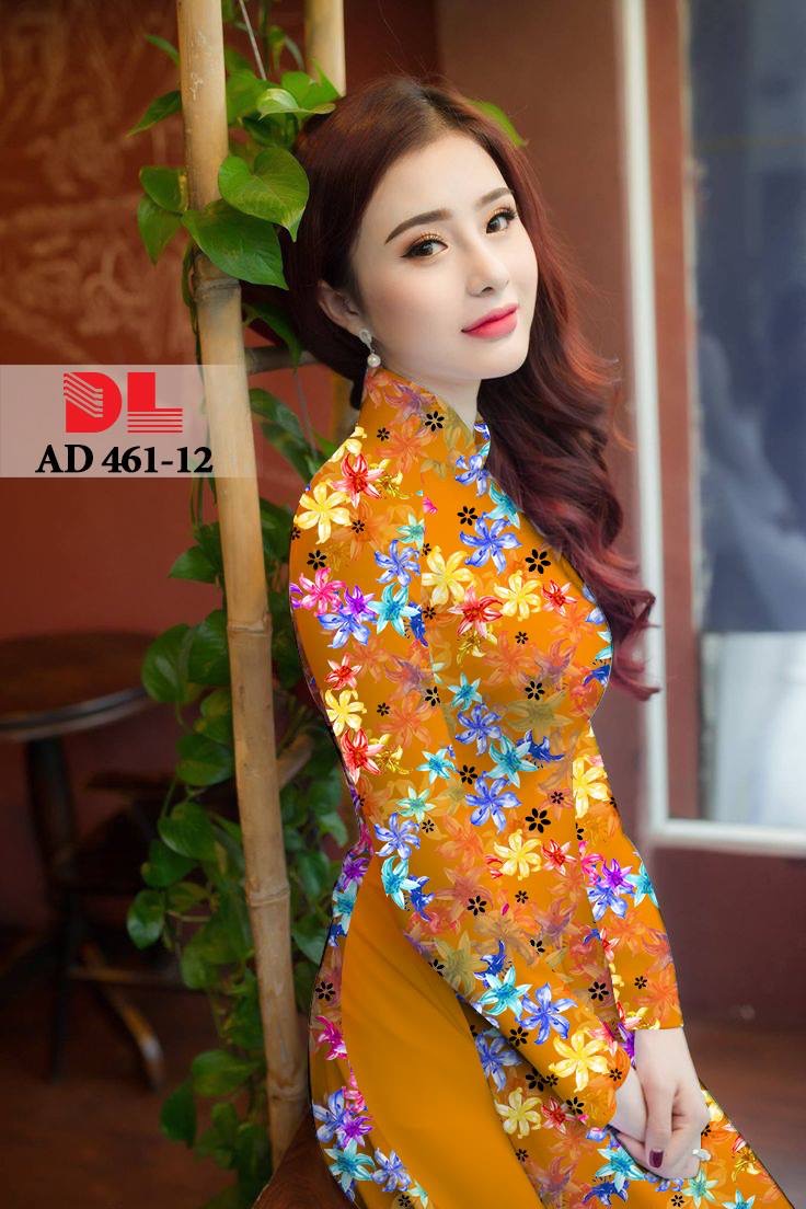 Vải áo dài hoa nhí DLAD-461 - Ảnh 12
