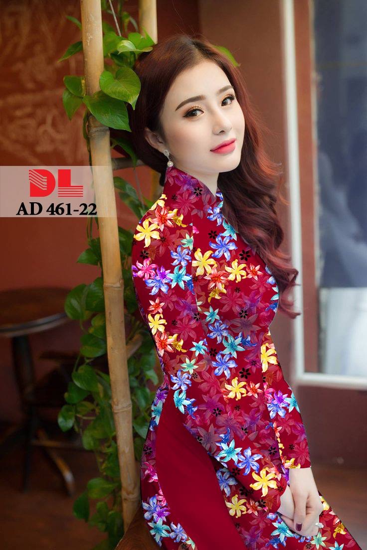 Vải áo dài hoa nhí DLAD-461 - Ảnh 22