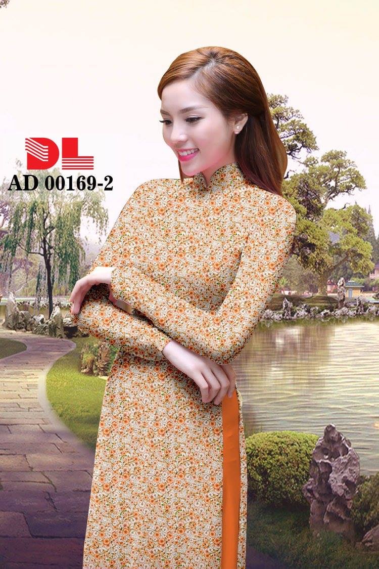 Vải áo dài hoa nhí DLAD-00169 - Ảnh 6