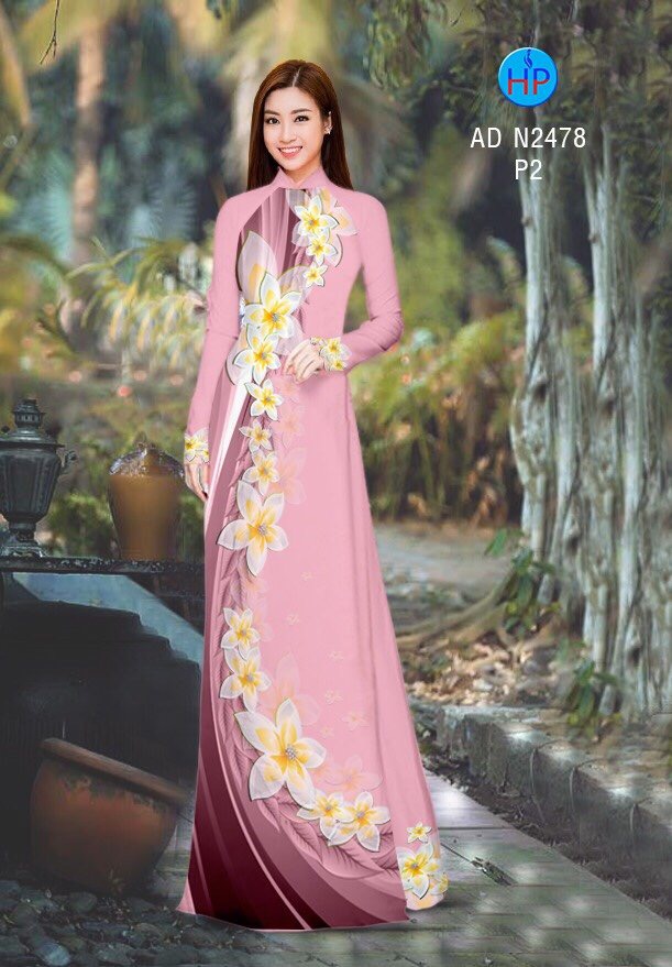 Vải áo dài hoa sứ AD N2478 - Ảnh 3