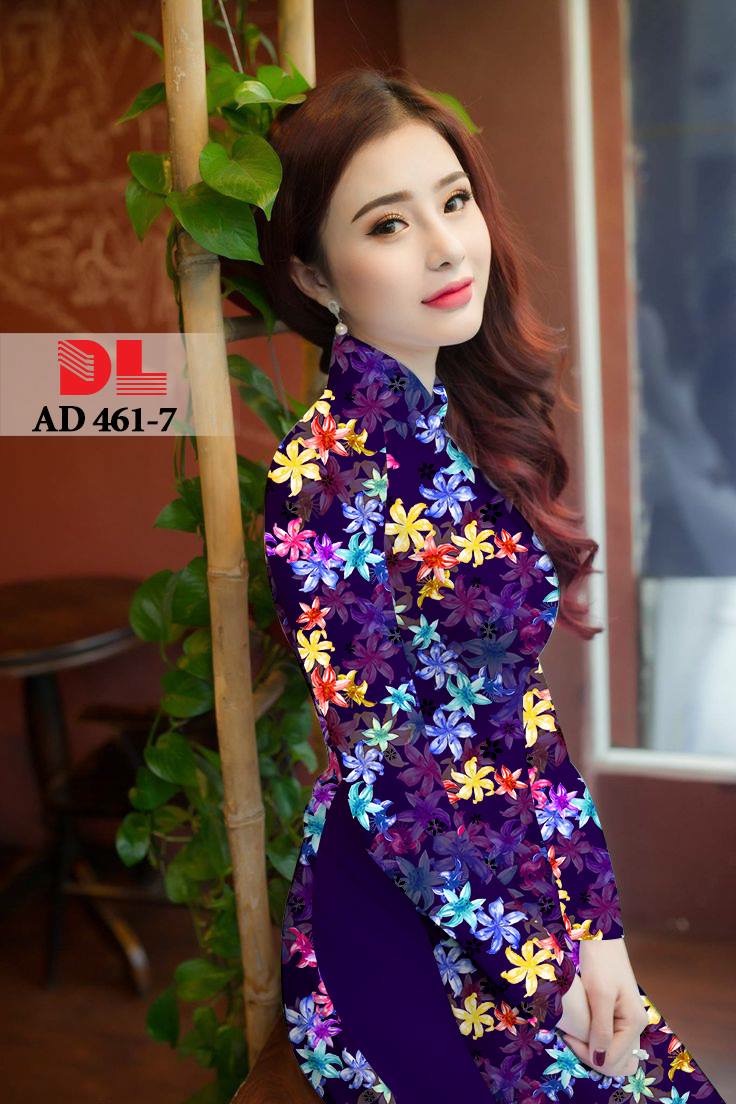 Vải áo dài hoa nhí DLAD-461