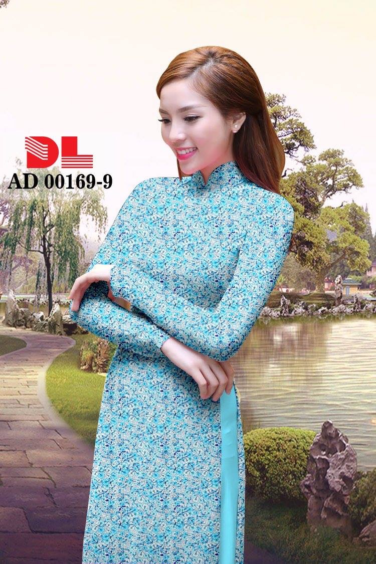 Vải áo dài hoa nhí DLAD-00169 - Ảnh 10