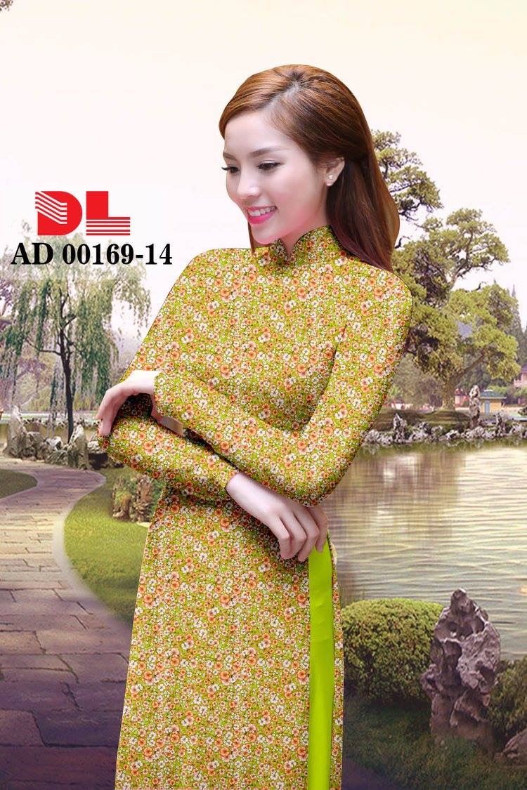 Vải áo dài hoa nhí DLAD-00169 - Ảnh 15