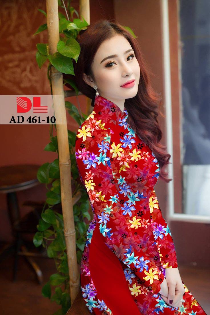 Vải áo dài hoa nhí DLAD-461 - Ảnh 10