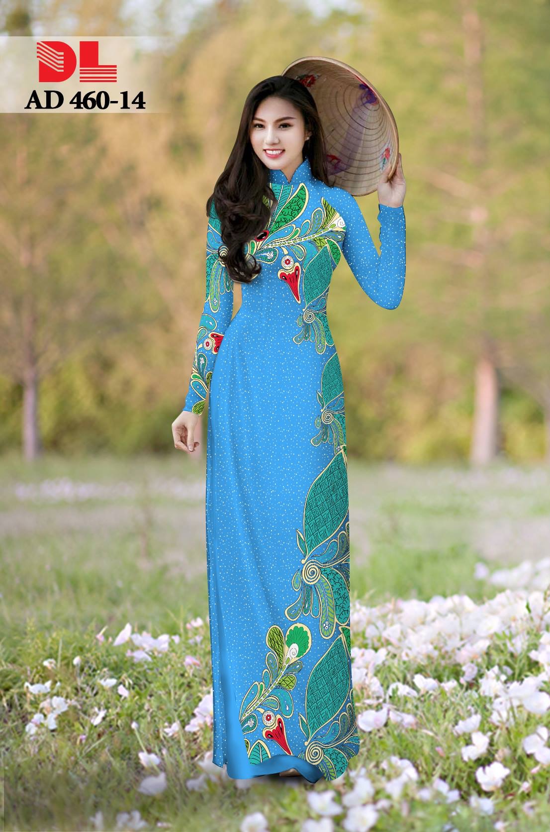 Vải áo dài bi và hoa DLAD-460 - Ảnh 14
