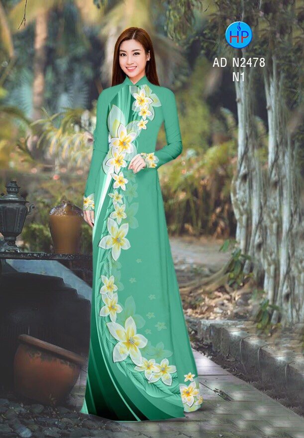 Vải áo dài hoa sứ AD N2478 - Ảnh 12