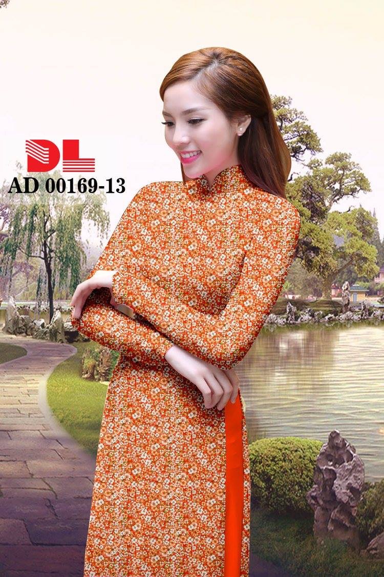 Vải áo dài hoa nhí DLAD-00169 - Ảnh 14