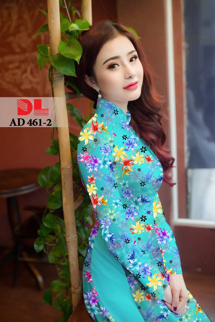 Vải áo dài hoa nhí DLAD-461 - Ảnh 24