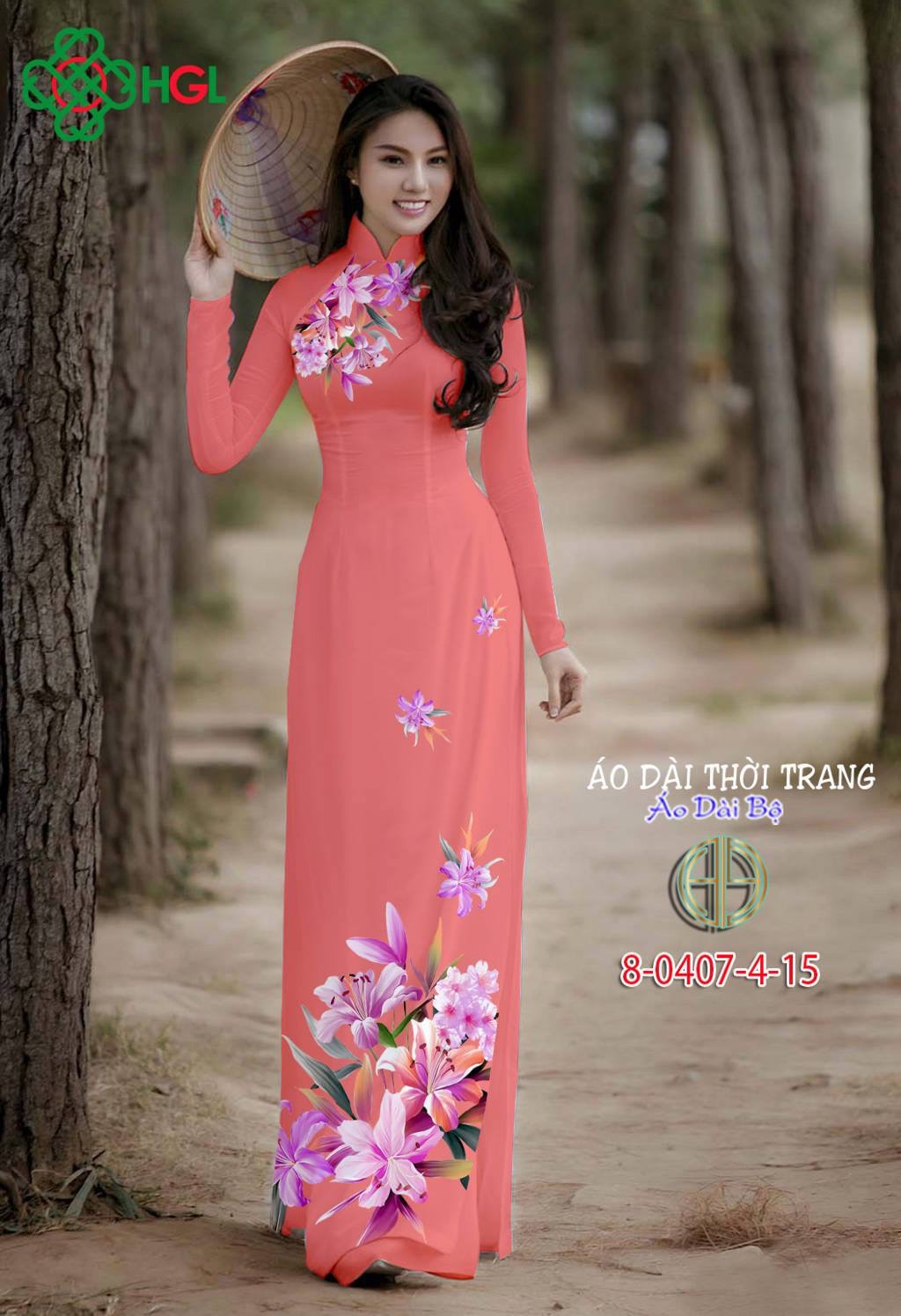 Vải áo dài hoa ly 8-0407-4 - Ảnh 12