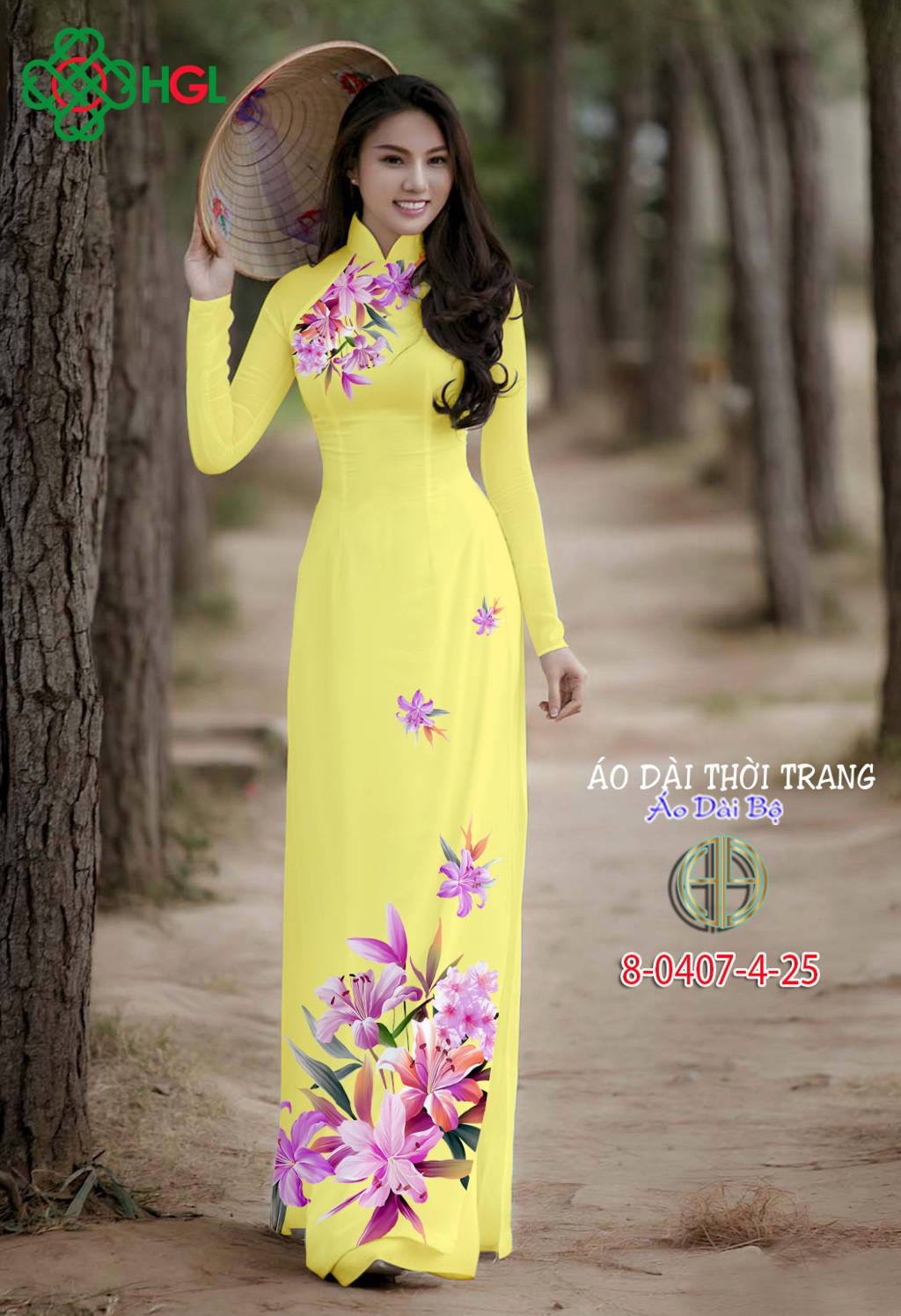 Vải áo dài hoa ly 8-0407-4 - Ảnh 18