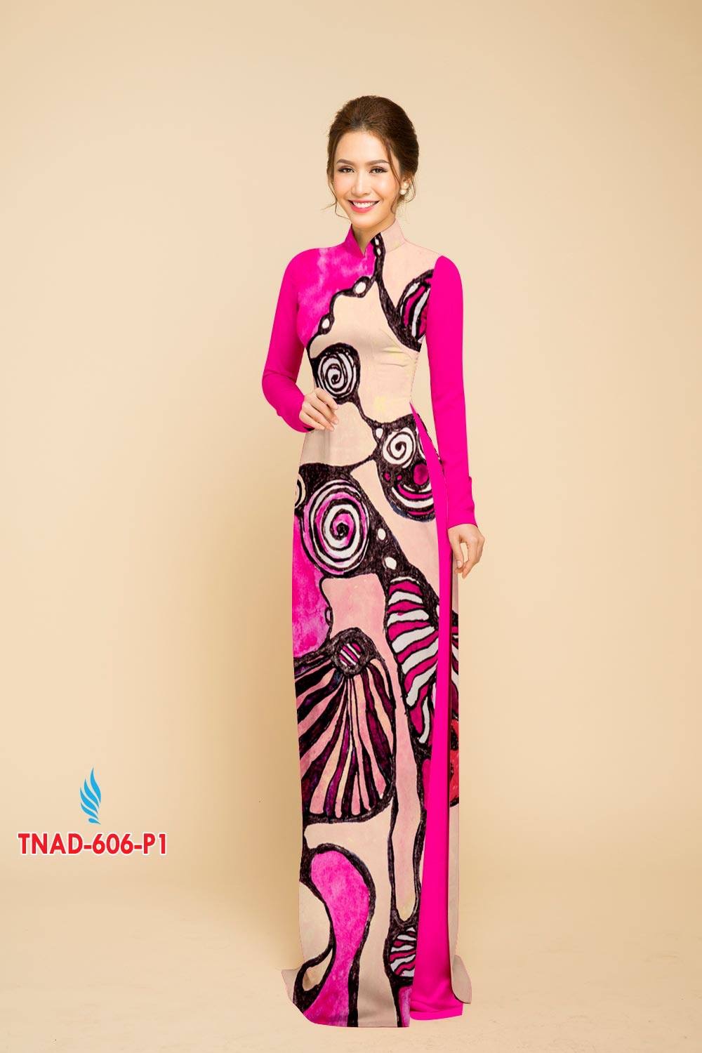 Vải áo dài lập thể TNAD-606 - Ảnh 8