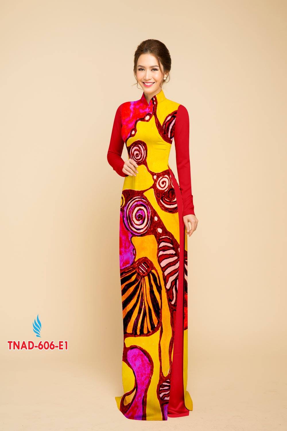 Vải áo dài lập thể TNAD-606 - Ảnh 6