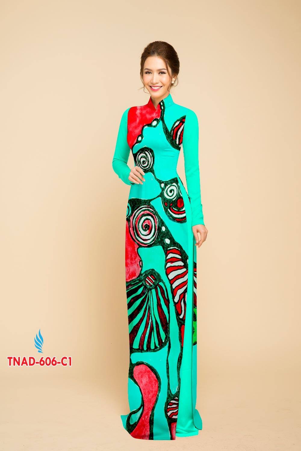 Vải áo dài lập thể TNAD-606 - Ảnh 4