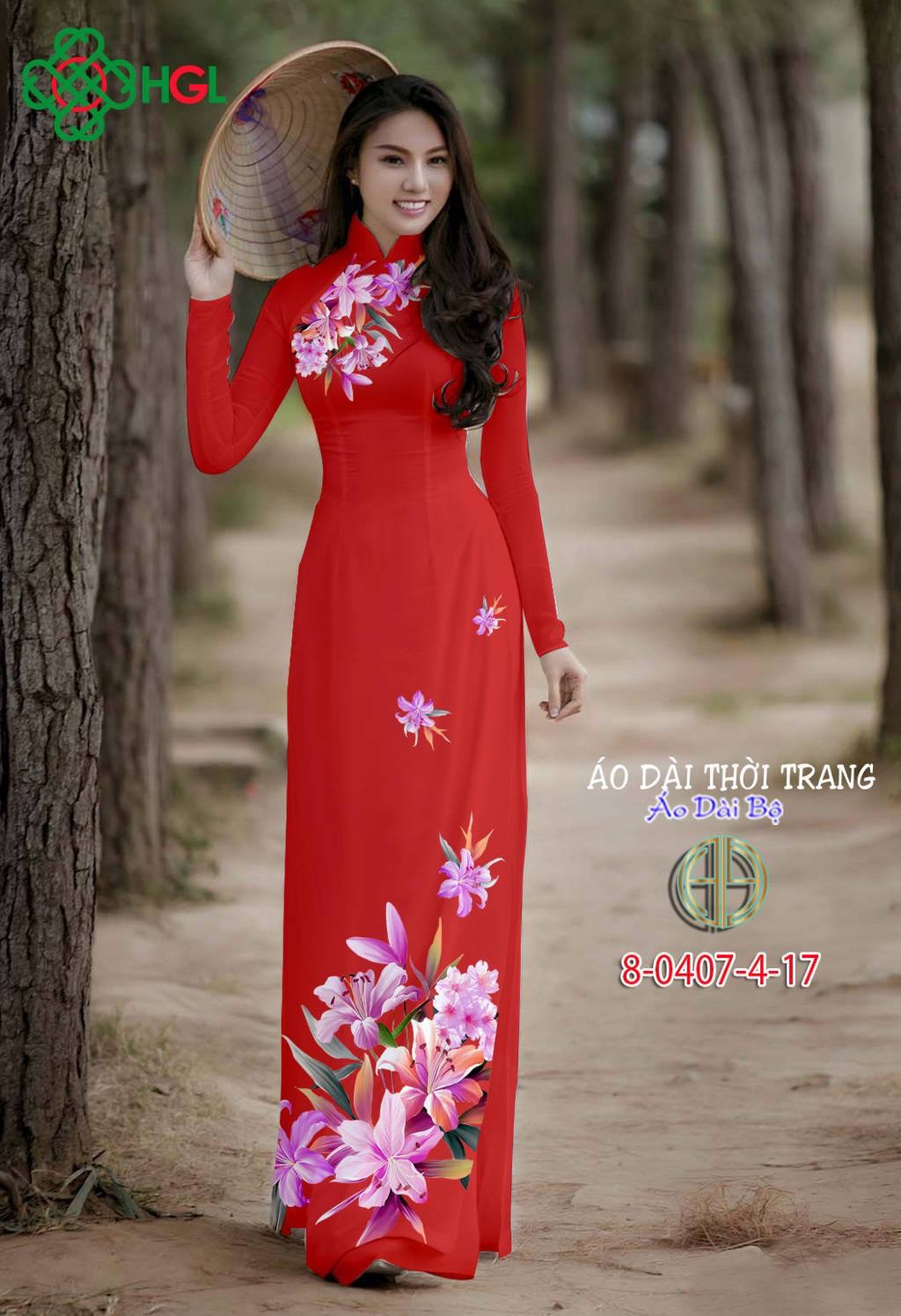 Vải áo dài hoa ly 8-0407-4 - Ảnh 13