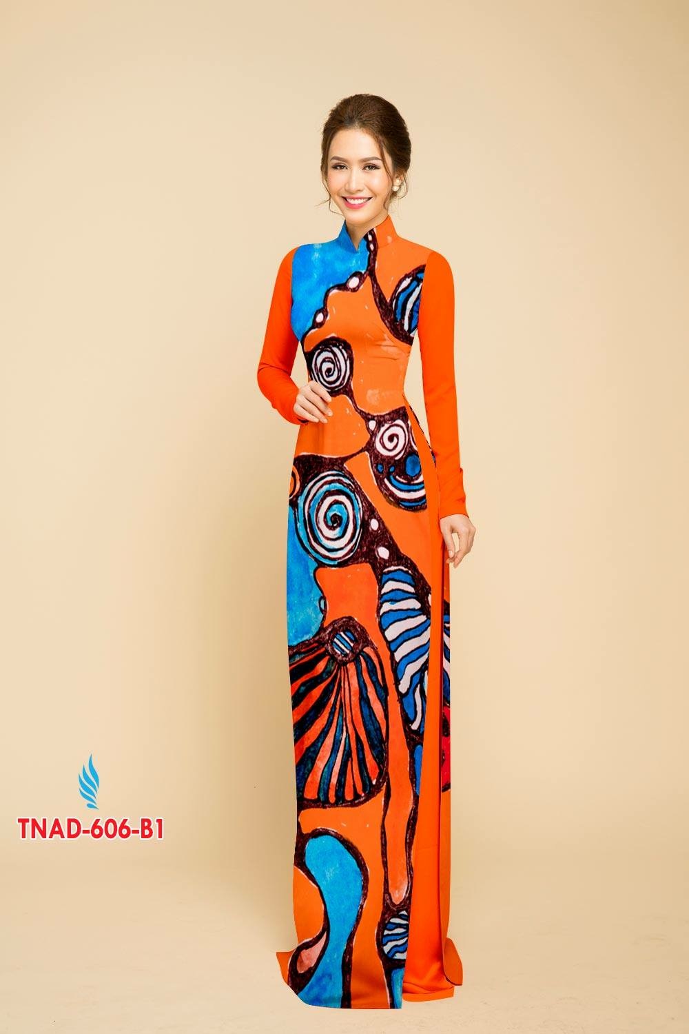 Vải áo dài lập thể TNAD-606 - Ảnh 3