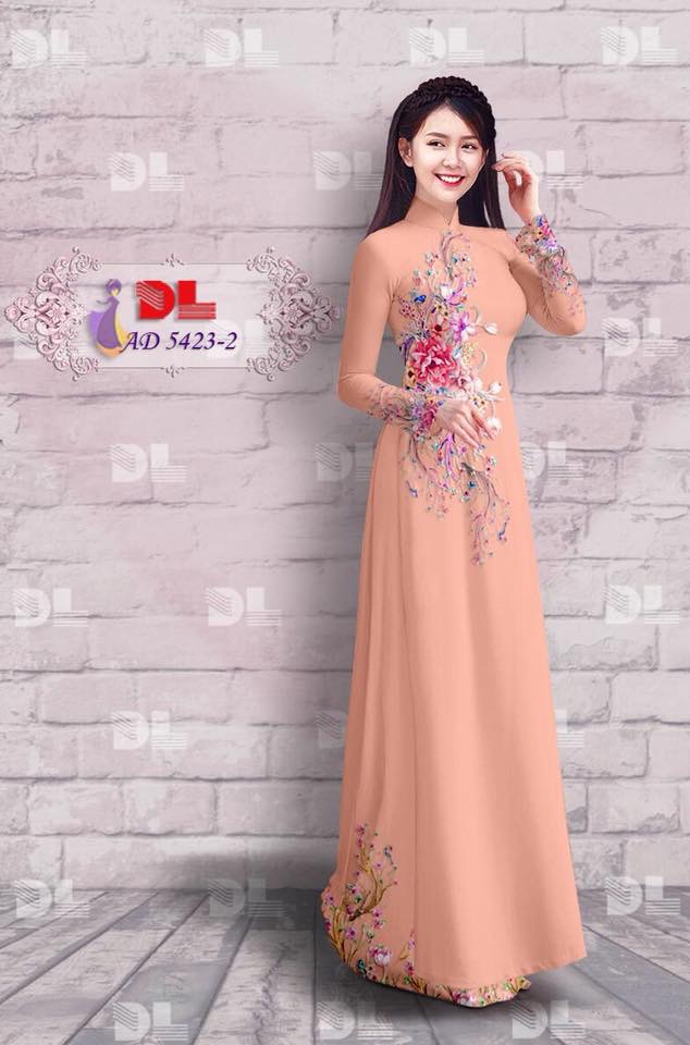 Vải áo dài hoa ngay eo DLAD-5423 - Ảnh 29