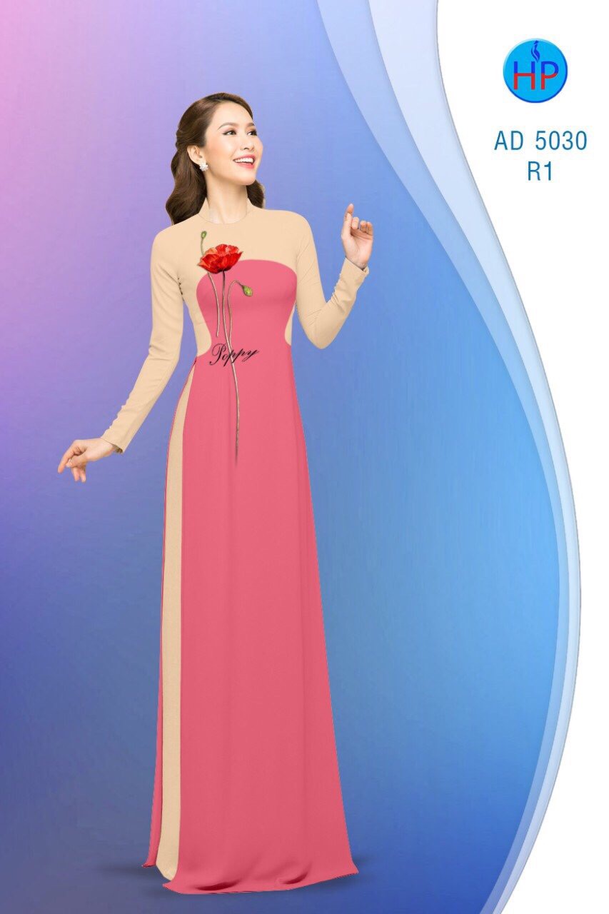 Vải áo dài hoa poppy AD 5030 - Ảnh 18