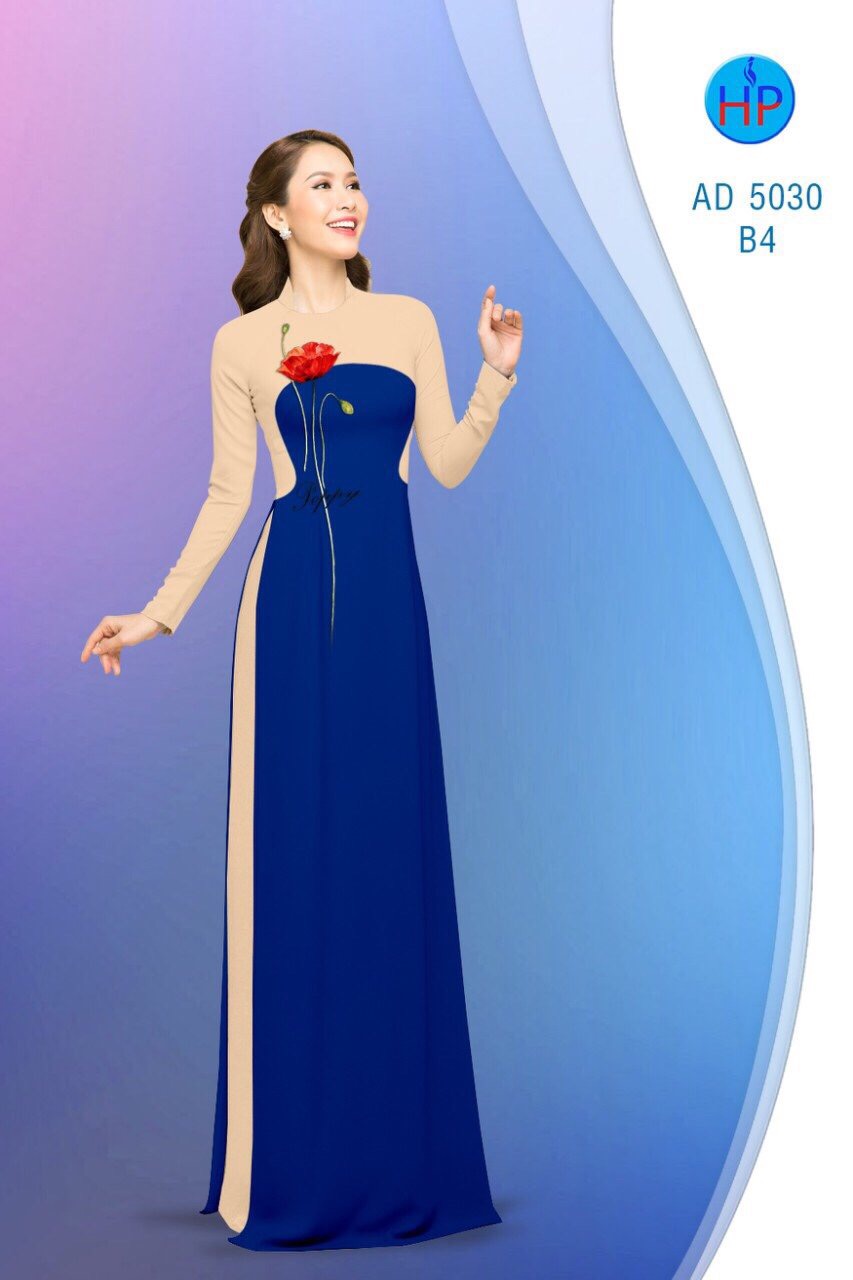 Vải áo dài hoa poppy AD 5030 - Ảnh 17