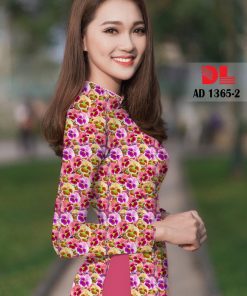 Alternative view of Vải áo dài hoa nguyên áo DLAD-1365