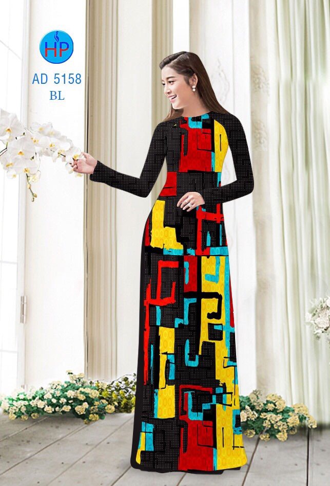 Vải áo dài lập thể AD 5158