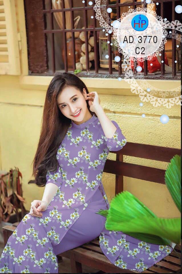 Vải áo dài hoa sứ AD 3770 - Ảnh 6