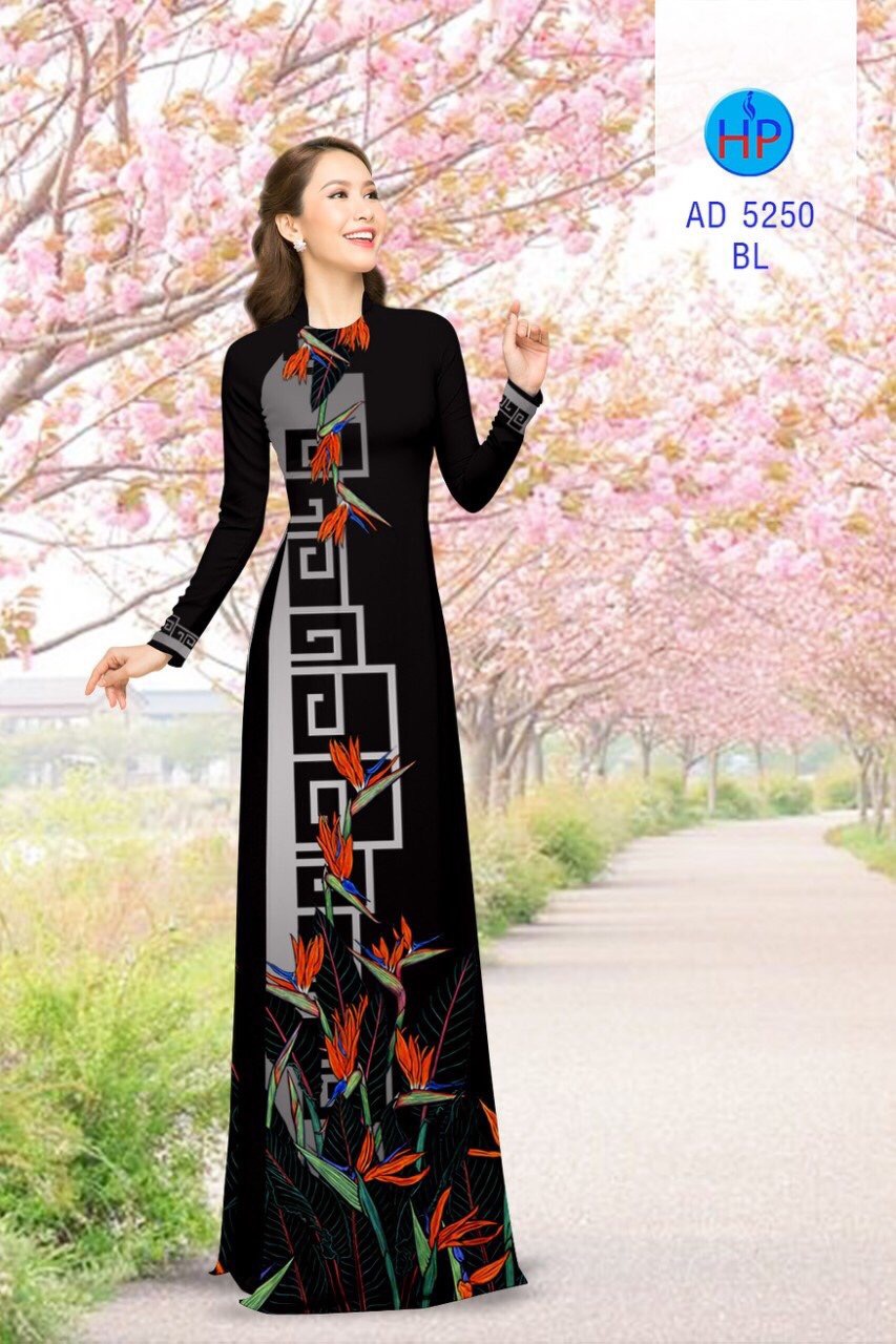 Vải áo dài hoa thiên điểu AD 5250 - Ảnh 13