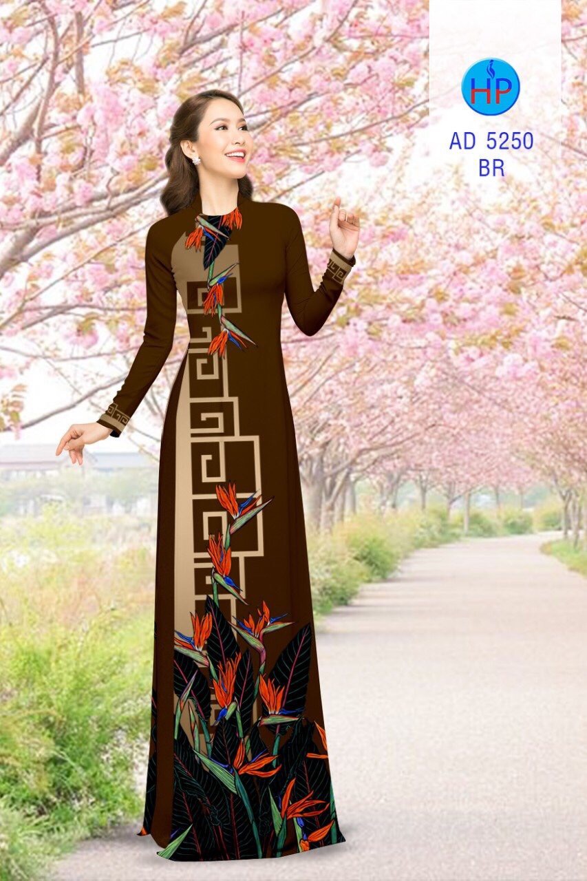 Vải áo dài hoa thiên điểu AD 5250 - Ảnh 12
