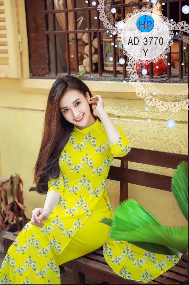 Vải áo dài hoa sứ AD 3770