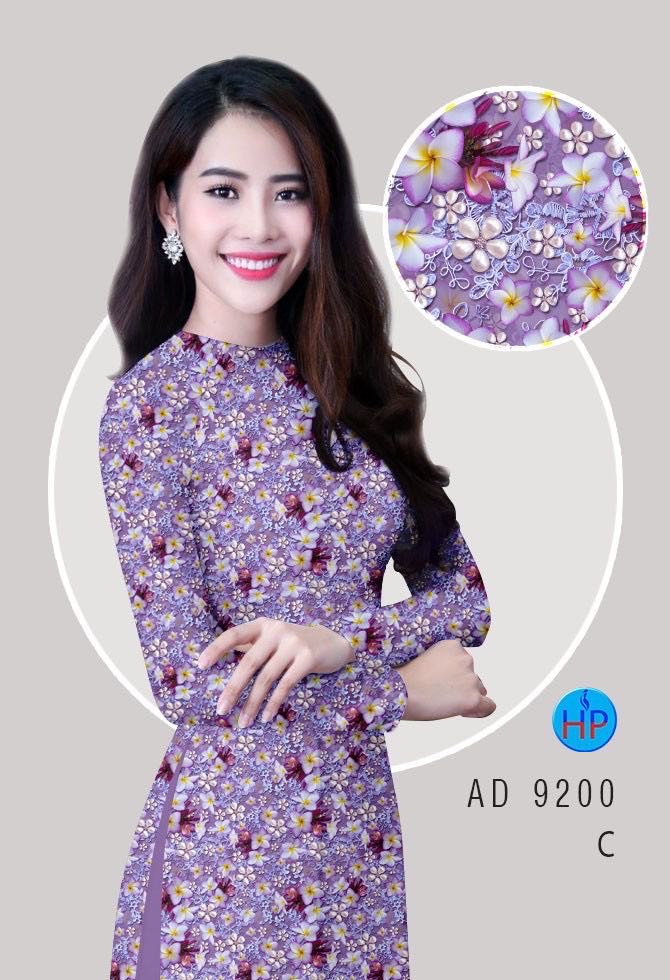 Vải áo dài hoa sứ AD 9200 - Ảnh 6