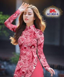 Vải áo dài hoa nguyên áo DLAD-804