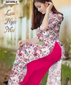 Vải áo dài hoa nguyên áo DLAD-1978