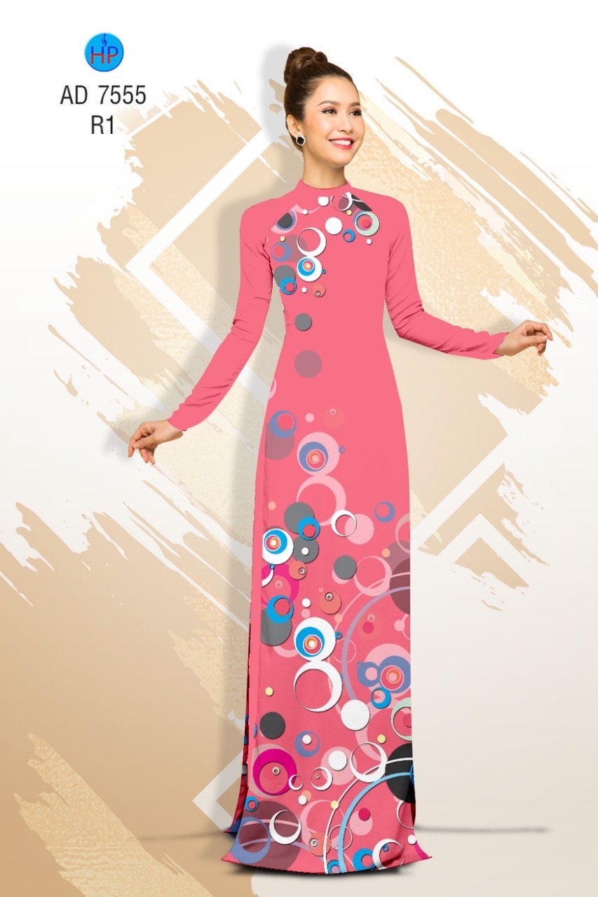 Vải áo dài chấm bi AD 7555 - Ảnh 5
