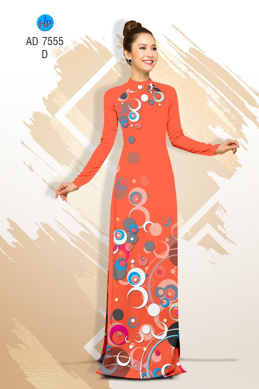 Vải áo dài chấm bi AD 7555 - Ảnh 11
