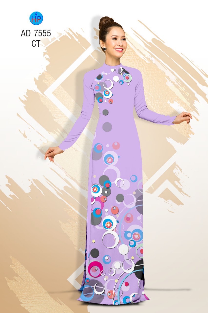 Vải áo dài chấm bi AD 7555 - Ảnh 12