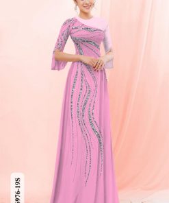 Vải áo dài hoa văn KC6976
