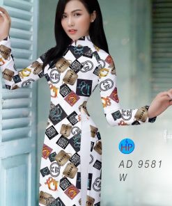 Vải áo dài hoa văn AD 9581