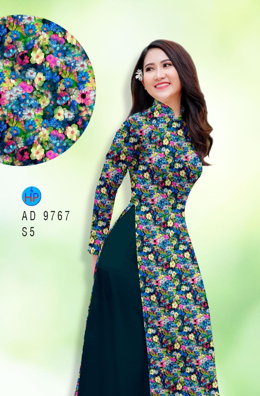 Vải áo dài hoa nhí AD 9767 - Ảnh 17