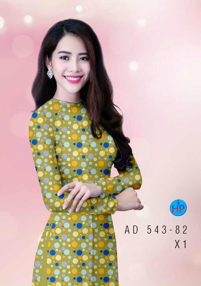 Vải áo dài chấm bi AD 543 - Ảnh 13