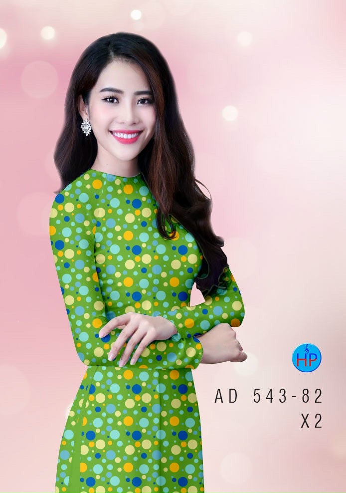 Vải áo dài chấm bi AD 543 - Ảnh 14