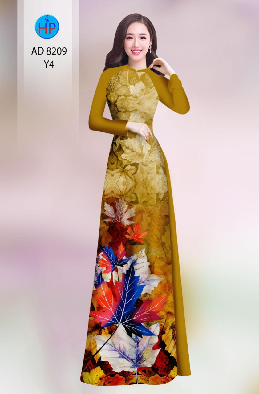Vải áo dài chiếc lá AD 8209 - Ảnh 7