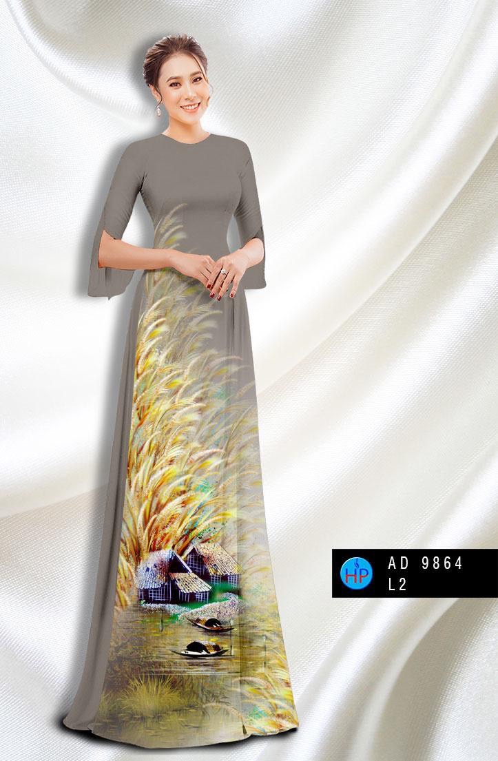 Vải áo dài phong cảnh AD 9864 - Ảnh 16