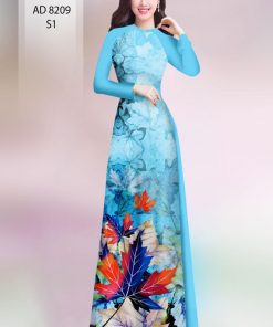 Vải áo dài chiếc lá AD 8209