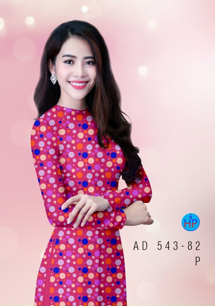 Vải áo dài chấm bi AD 543 - Ảnh 18