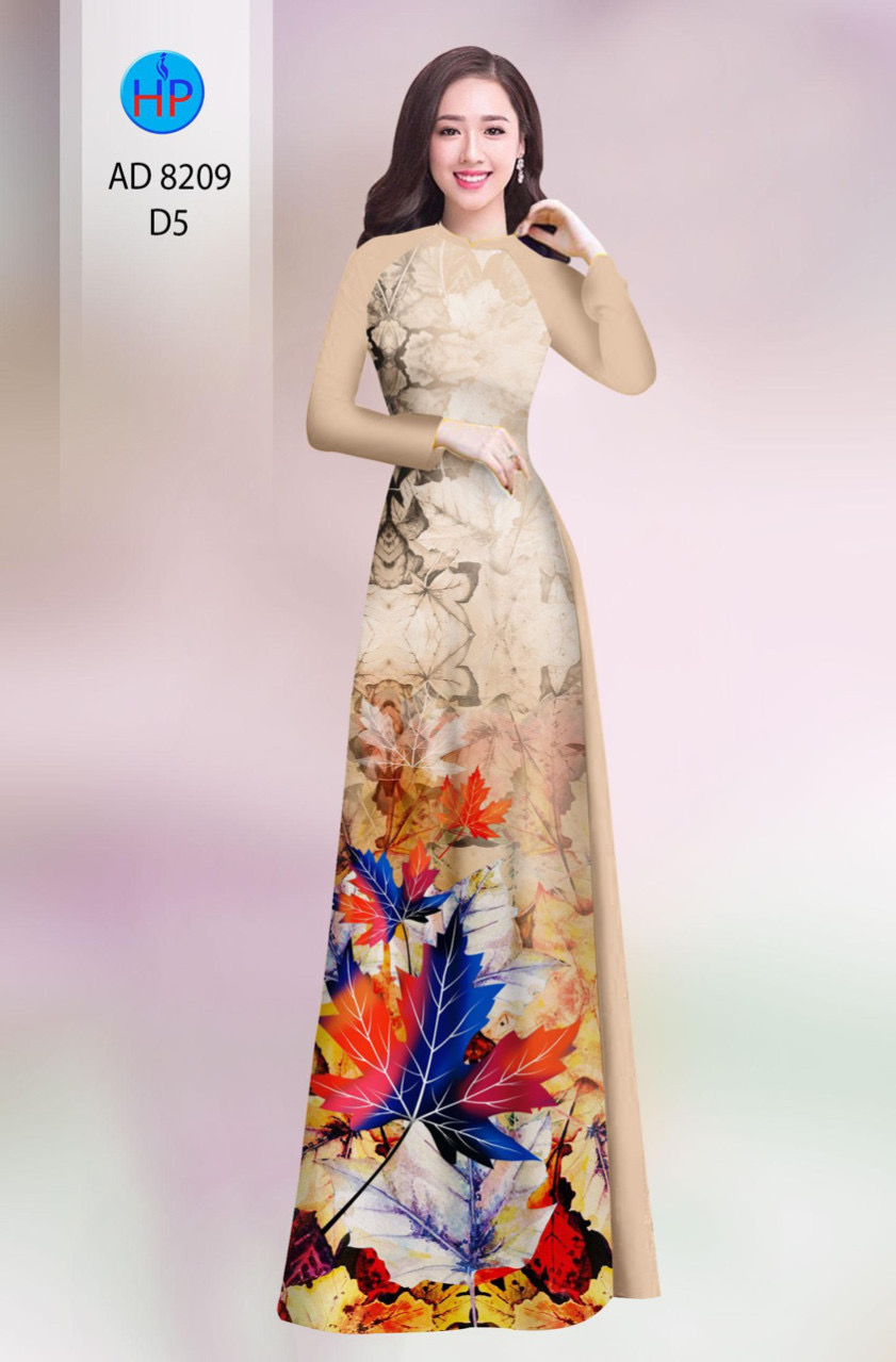 Vải áo dài chiếc lá AD 8209 - Ảnh 12
