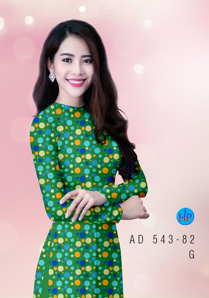 Vải áo dài chấm bi AD 543 - Ảnh 19