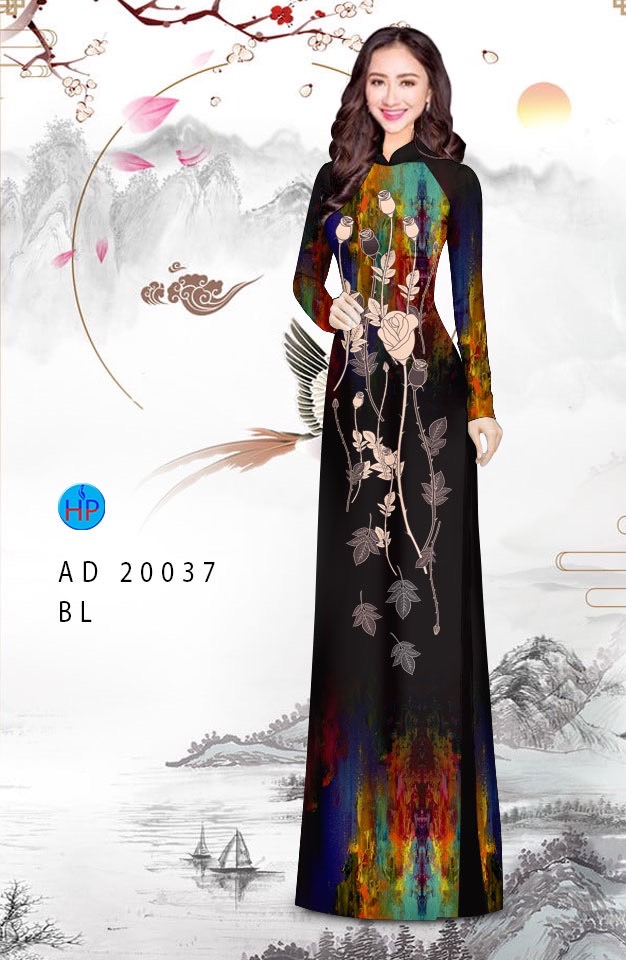 Vải áo dài hoa hồng AD 20037 - Ảnh 12