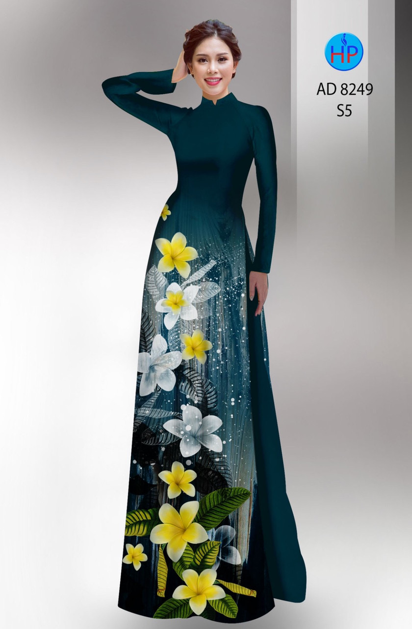 Vải áo dài hoa sứ AD 8249 - Ảnh 5