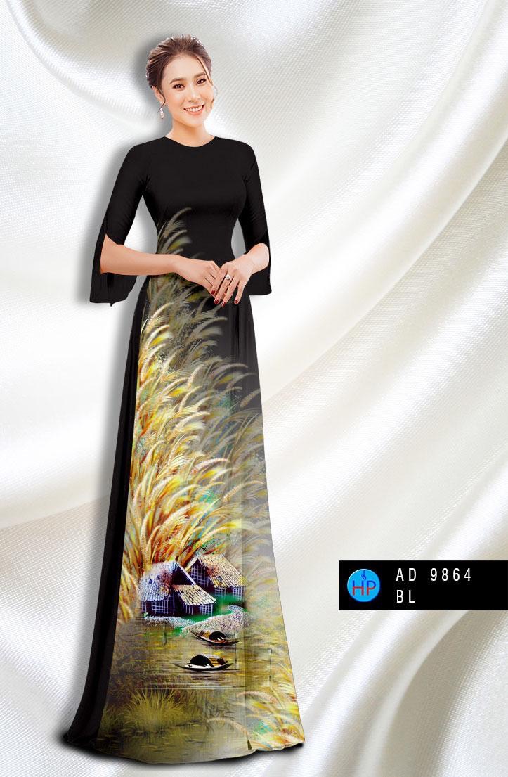 Vải áo dài phong cảnh AD 9864 - Ảnh 12